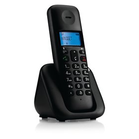 Motorola T301 Black (Ελληνικό Μενού) Ασύρματο τηλέφωνο με ανοιχτή ακρόαση