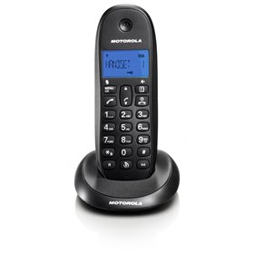 Motorola C1001LB Μαύρο  (Ελληνικό Μενού) Ασύρματο τηλέφωνο