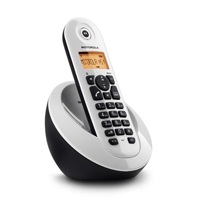 Motorola C601W Λευκό (Ελληνικό Μενού) Ασύρματο τηλέφωνο με ανοιχτή ακρόαση