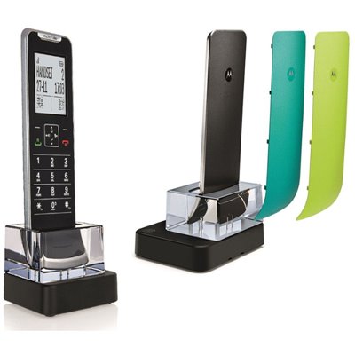 Motorola IT.6.1XC (Ελληνικό μενού) Λεπτό ασύρματο τηλέφωνο με τρία ανταλλακτικά χρωματιστά καπάκια