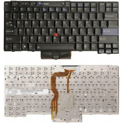 Πληκτρολόγιο για Lenovo T400S/T410/T510 US Μαύρο (KEY-079)