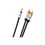 OEHLBACH i-Connect J Καλώδιο ήχου φορητής συσκευής  3.5mm Jack  - 2x RCA  1.5m Μαύρο - OEM