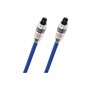 OEHLBACH XXL Series 80 Καλώδιο Ήχου Οπτικής Ίνας με Μεταλλικούς ακροδέκτες TOSLINK 10m Μαύρο (1386) - OEM