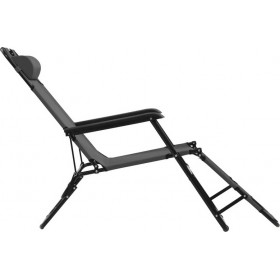 Ankor Ξαπλώστρα-πολυθρόνα μεταλλική ΓκριΚωδικός: 789238 