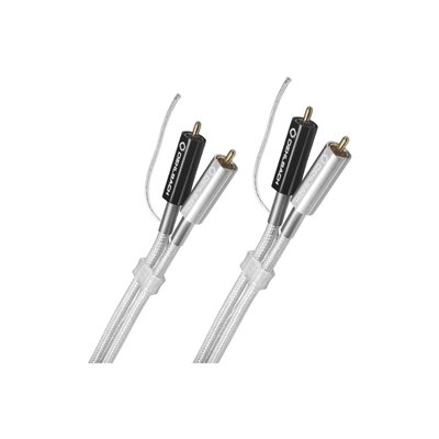 OEHLBACH Phono NF Καλώδιο Ήχου Inteconnect  με Καλώδιο Γείωσης 2x RCA - 2x RCA (1m) Ασημί (2601) - OEM
