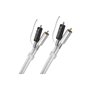 OEHLBACH Phono NF Καλώδιο Ήχου Inteconnect  με Καλώδιο Γείωσης 2x RCA - 2x RCA (1m) Ασημί (2601) - OEM