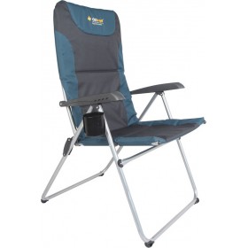 OZtrail Resort 5 Position Recliner Blue/ Grey OZtrail Resort 5 Position Recliner Blue/ Grey