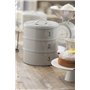 Σετ με 3 στοιβαζόμενα δοχεία Kitchen Craft Living Nostalgia σε γκρι χρώμα