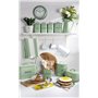 Μεγάλος μεταλλικός κάδος ψωμιού Kitchencraft Living Nostalgia πράσινο μέντας