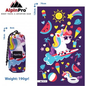 AlpinPro Dryfast Shapes Πετσέτα Microfiber Προσώπου Surfing Pony 120x70cm AlpinPro Dryfast Shapes Πετσέτα Microfiber Προσώπου Surfing Pony 120x70cm
