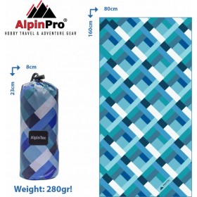 AlpinPro Dryfast Shapes Πετσέτα Σώματος Microfiber σε Μπλε χρώμα Norm II 160x80cm AlpinPro Dryfast Shapes Πετσέτα Σώματος Microfiber σε Μπλε χρώμα Norm II 160x80cm