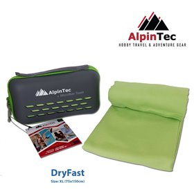 AlpinPro DryFast Πετσέτα Microfiber Σώματος σε Πράσινο χρώμα 150x75cm AlpinPro DryFast Πετσέτα Microfiber Σώματος σε Πράσινο χρώμα 150x75cm