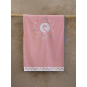 Nima Pink Swan Πετσέτα Σώματος Microfiber σε Ροζ χρώμα 140x70cm Nima Pink Swan Πετσέτα Σώματος Microfiber σε Ροζ χρώμα 140x70cm