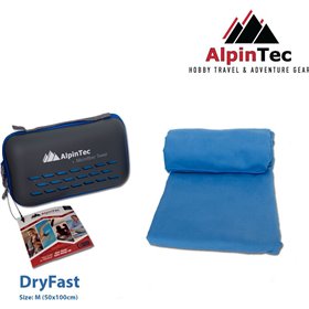 AlpinPro DryFast Πετσέτα Προσώπου Microfiber σε Μπλε χρώμα 100x50cm AlpinPro DryFast Πετσέτα Προσώπου Microfiber σε Μπλε χρώμα 100x50cm