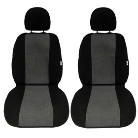 Πλατοκαθίσματα Αυτοκινήτου Πετσετέ Super Fresh Μαύρο-Γκρι  2Τμχ