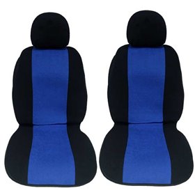 Πλατοκαθίσματα Αυτοκινήτου Πετσετέ Super Fresh Μαύρο-Μπλε  2Τμχ