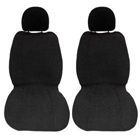 Πλατοκαθίσματα Αυτοκινήτου Πετσετέ Super Fresh Μαύρα 2Τμχ