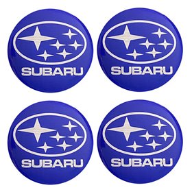 Αυτοκόλλητα Ζαντών Σμάλτο Subaru 60mm 4Τμχ
