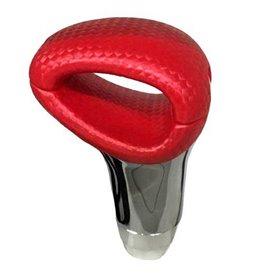 Πόμολο Λεβιέ Ταχυτήτων Κόκκινο-Νίκελ Οβάλ Με Τρύπα Πόμολο Λεβιέ Ταχυτήτων Κόκκινο-Νίκελ Οβάλ Με Τρύπα