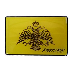 Αυτοκόλλητη Σημαία Του Πόντου Σμάλτο Με Περίγραμμα 8.5x5cm 1Τμχ