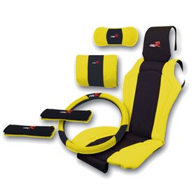 Πλατοκαθίσματα Αυτοκινήτου Type-R Κίτρινα 6Τμχ