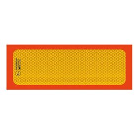 Πινακίδα Αλουμινίου 3M Φορτηγό Θαλάμου Πορτοκαλί - Κίτρινο 50x20cm 1Τμχ