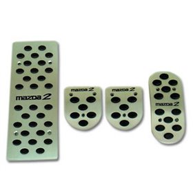 Πεντάλ Αλουμινίου Και Footrest Συμβατά Με Mazda 2 Σετ 4 Τμχ