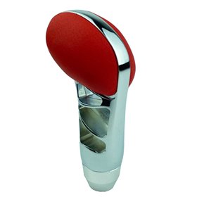 Πόμολο Λεβιέ Ταχυτήτων Κόκκινο-Νίκελ Με 3 Τρύπες Πόμολο Λεβιέ Ταχυτήτων Κόκκινο-Νίκελ Με 3 Τρύπες