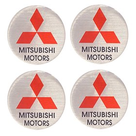 Αυτοκόλλητα Ζαντών Σμάλτο Mitsubishi 60mm 4Τμχ