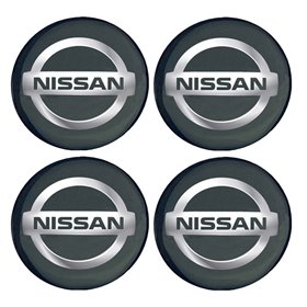 Αυτοκόλλητα Ζαντών Σμάλτο Nissan 60mm 4Τμχ