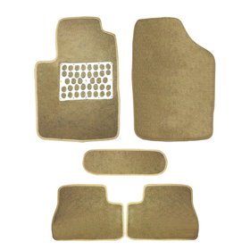 Μοκέτες Αυτοκινήτου Passion Με Σχάρα Αλουμινίου Μπεζ 5Τμχ