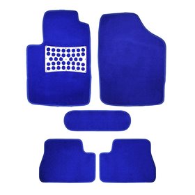 Μοκέτες Αυτοκινήτου Passion Με Σχάρα Αλουμινίου Μπλε 5Τμχ