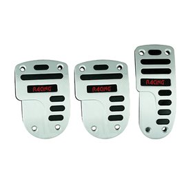 Πεντάλ Αλουμινίου Universal Racing Ασημί Σετ 3 Τμχ