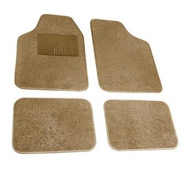 Μοκέτες Αυτοκινήτου Συμβατές Με BMW E36 4D 1991-1998 Και E46 2-4D 1998-2005 Μπεζ 4Τμχ