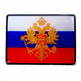 Αυτοκόλλητη Ρωσική Σημαία Σμάλτο 5.5x4cm 1Τμχ
