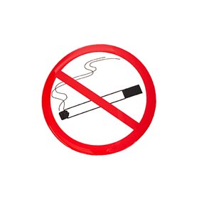 "Αυτοκόλλητο Σήμα ""No Smoking"" Σμάλτο Φ9cm 1Τμχ" Αυτοκόλλητο Σήμα "No Smoking" Σμάλτο Φ9cm 1Τμχ