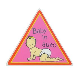 "Αυτοκόλλητο ""Μωρό Στο Αυτοκίνητο"" Σμάλτο Ροζ 9x8cm 1Τμχ" Αυτοκόλλητο "Μωρό Στο Αυτοκίνητο" Σμάλτο Ροζ 9x8cm 1Τμχ