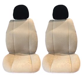 Πλατοκαθίσματα Αυτοκινήτου Alcadara Μπεζ 2Τμχ