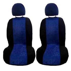 Πλατοκαθίσματα Αυτοκινήτου Alcadara Μαύρο-Μπλε 2Τμχ
