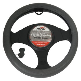 Κάλυμμα Τιμονιού Αυτοκινήτου Δερμάτινο Τρυπητό Γκρι Large 40cm Κάλυμμα Τιμονιού Αυτοκινήτου Δερμάτινο Τρυπητό Γκρι Large 40cm