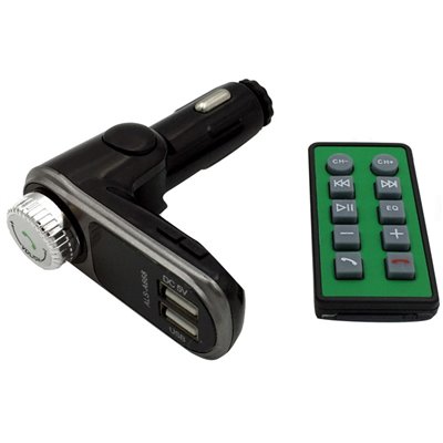 Fm Transmitter Με Bluetooth, 2 USB, Οθόνη LCD Και Τηλεχειριστήριο Als-A668 Μαύρο 1Τμχ