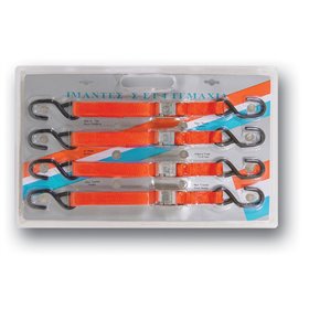 Ιμάντες Πρόσδεσης Με Γάντζο Σετ 4 Τεμάχια