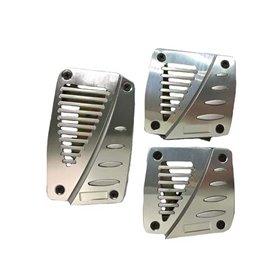 Πεντάλ Αλουμινίου Universal Χρωμίου Σετ 3 Τμχ