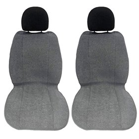 Πλατοκαθίσματα Αυτοκινήτου Πετσετέ Super Fresh Γκρι 2Τμχ