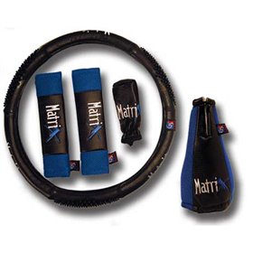 Κάλυμμα Τιμονιού Αυτοκινήτου Δερματίνη Σετ Matrix Μπλε Medium 38cm Κάλυμμα Τιμονιού Αυτοκινήτου Δερματίνη Σετ Matrix Μπλε Medium 38cm