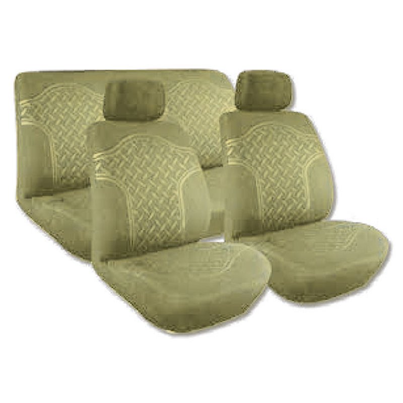 Πλατοκάθισμα Αυτοκινήτου Βελούδο Μαύρο-Κόκκινο 1Τμχ