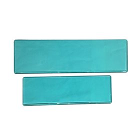 Καλύμματα Πλαστικά Για Πλαίσια Πινακίδας Παλαιού Τύπου Γαλάζια 42x12.5cm Και 33x10.5cm