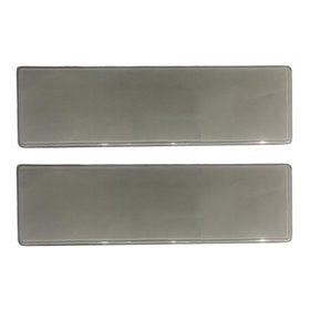 Καλύμματα Πλαστικά Για Πλαίσια Πινακίδας Eurosize Φιμέ 53x13cm