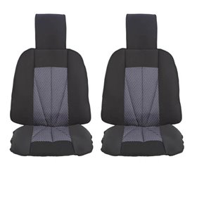 Ημικαλύμματα Αυτοκινήτου Prestige Μαύρο - Γκρι Ζευ 2Τμχ