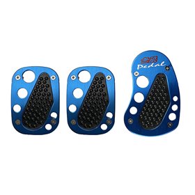 Πεντάλ Αλουμινίου Universal Μπλε - Μαύρο Σετ 3 Τμχ